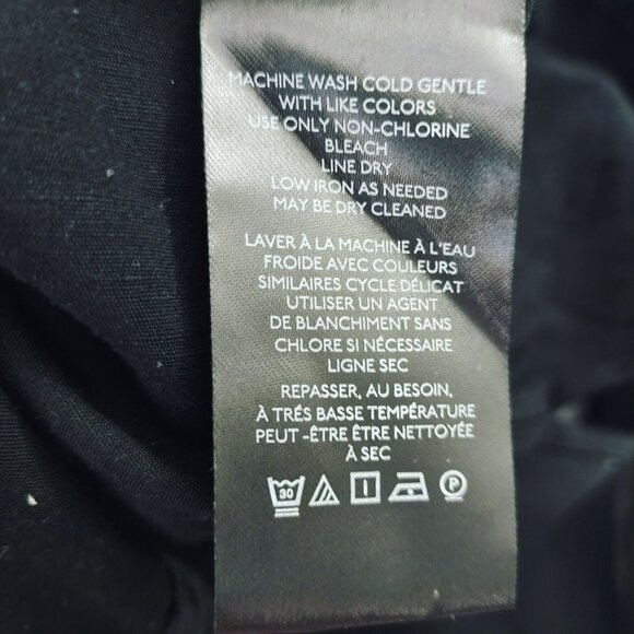 Anthropologie Black‎ Halter Dress Slit Legs XS Black Witchy Goth Romantic Goth - Picture 5 of 11